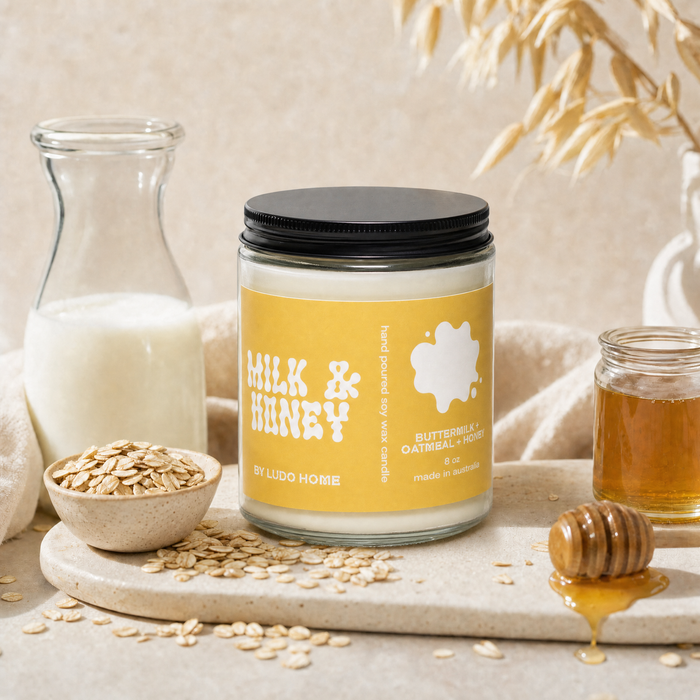 Ludo Home - Milk and Honey Candle