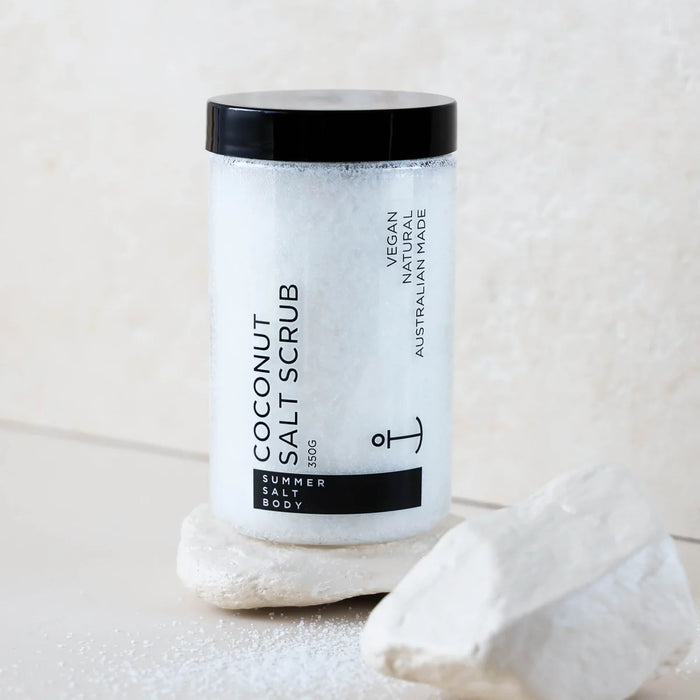 Summer Salt Body Coconut Salt Scrub 350g natural vegan exfoliating body scrub