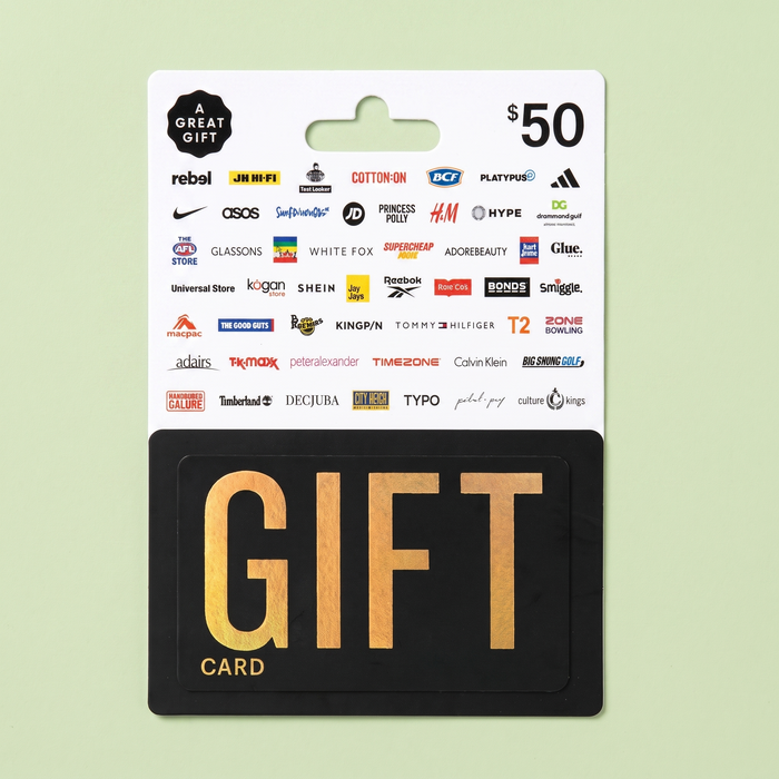 $50 GIFT Gift Card for use at participating Australian retailers