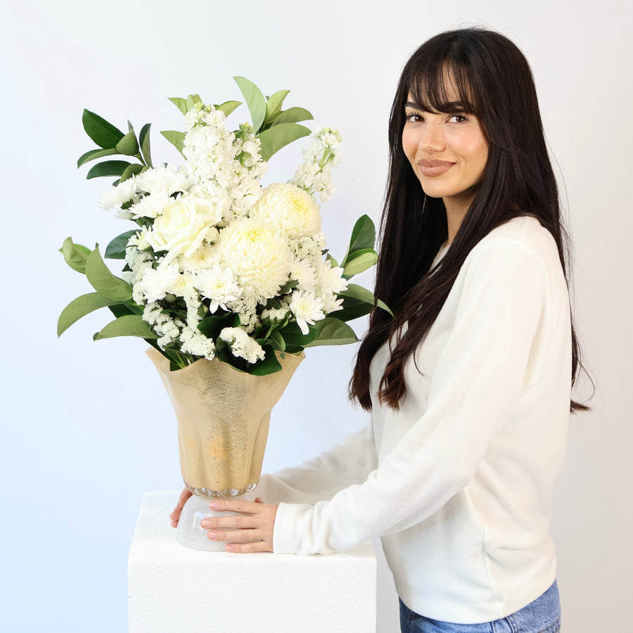 Milkshake - White Flower Bouquet