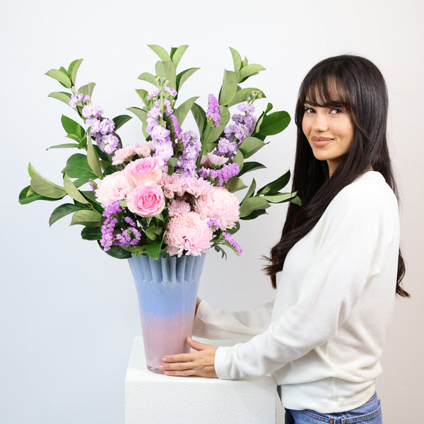 Marshmellow Large | Pink & Purple Flower Bouquet