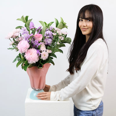 Marshmellow - Pink & Purple Flower Bouquet