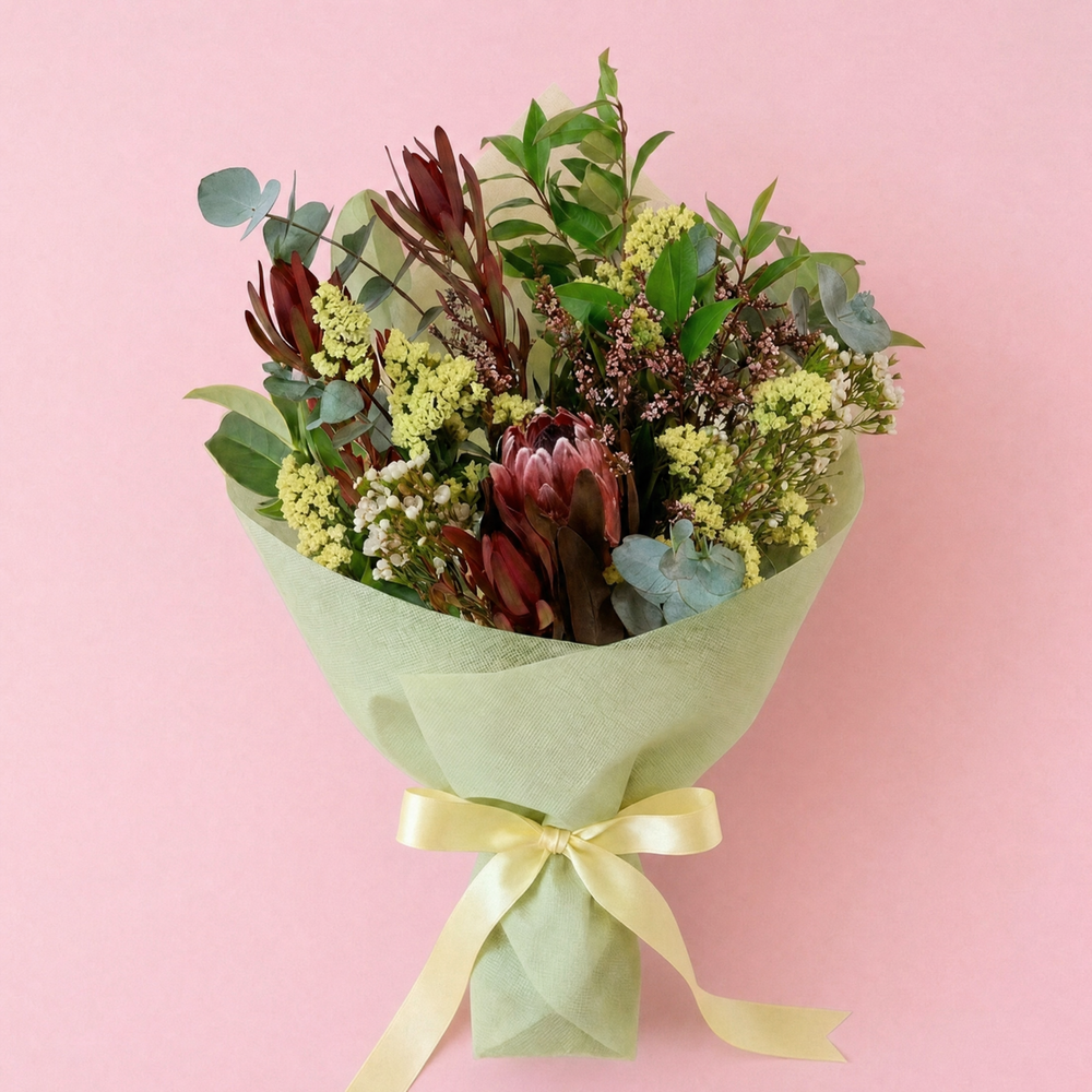 Sympathy Gift Hamper – Flowers, Tea & Chocolate