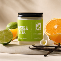 Ludo Home Margarita 8oz soy candle with lime, orange and vanilla, available for gift delivery from Bloom Drop Sydney.