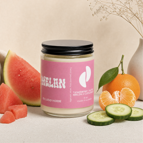Ludo Home - Melon Candle 8oz | Soy Candle