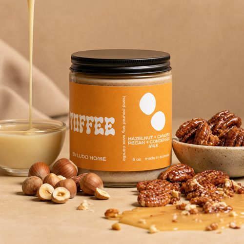 Ludo Home - Toffee Candle 8oz | Soy Candle