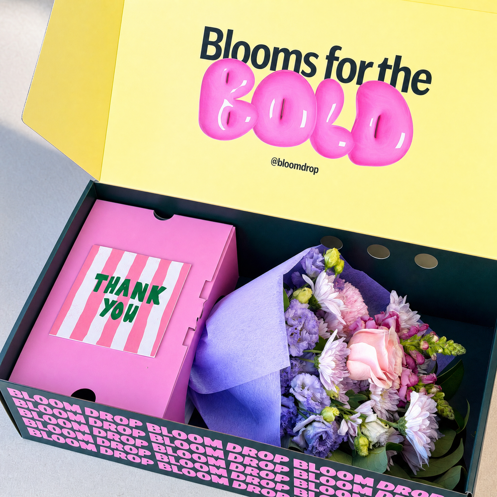 Marshmellow - Pink & Purple Flower Bouquet