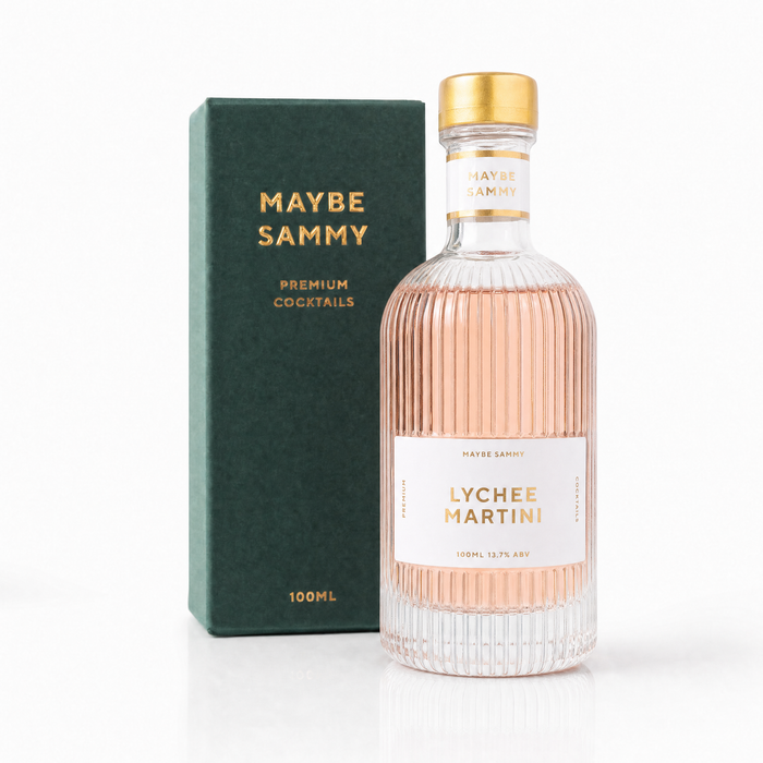 Maybe Sammy Lychee Martini 100ml premium ready-to-drink cocktail with gift box