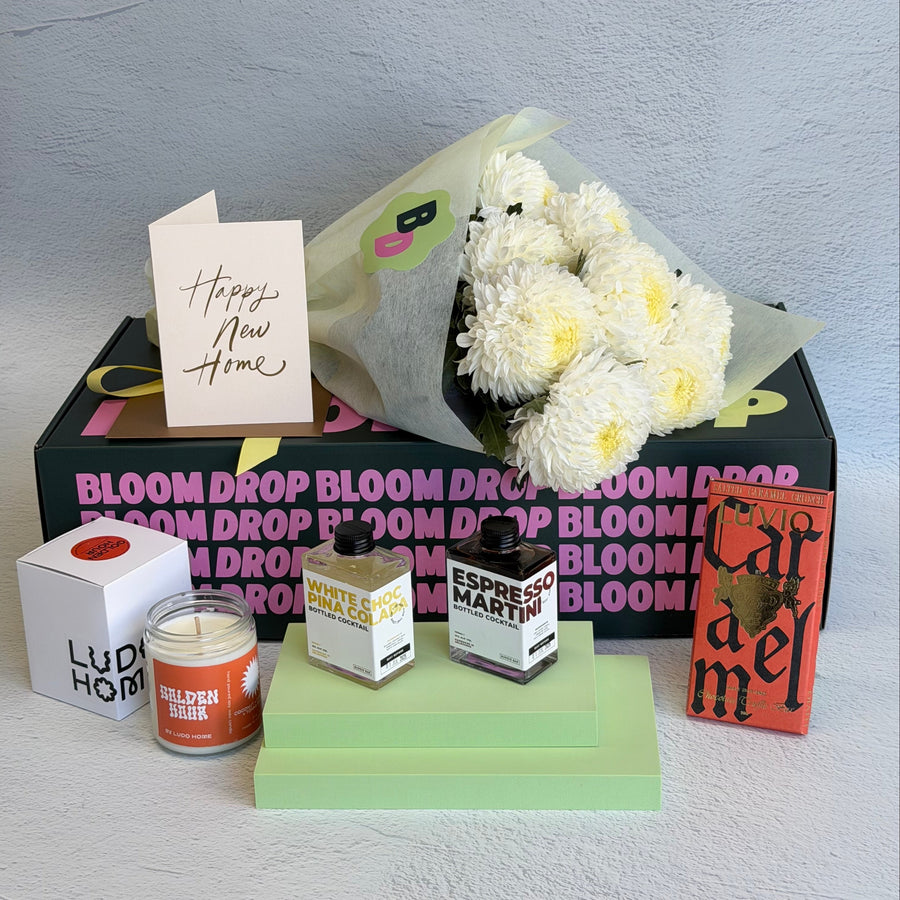 New Home Gift Hamper – Cocktails, Chocolate & Candle